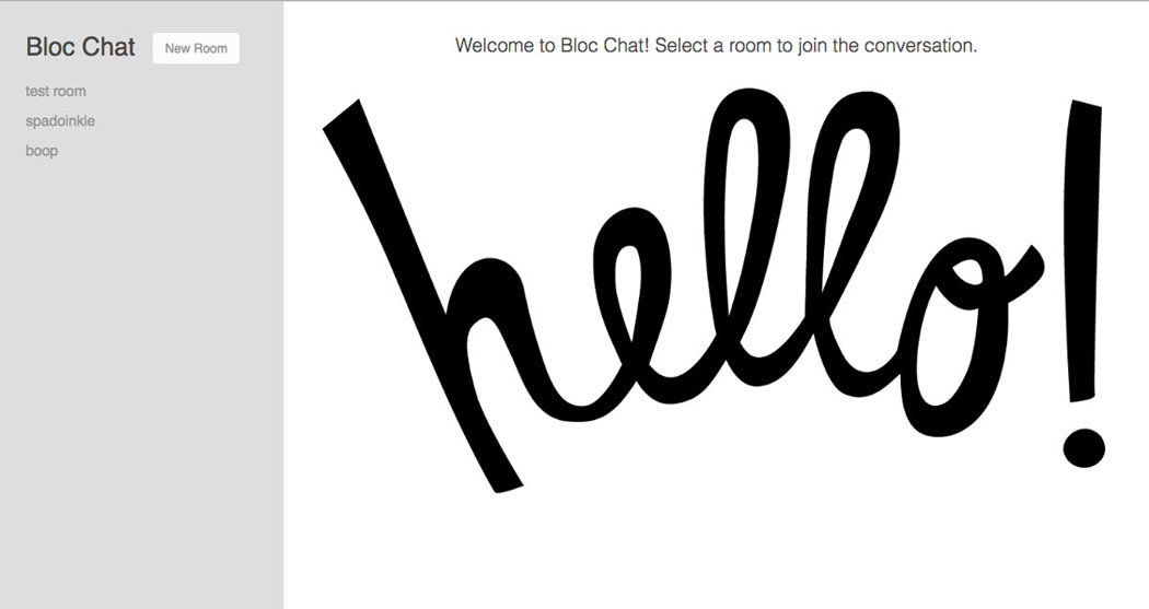 Bloc Chat: Real-time chat app using AngularJS and Firebase
